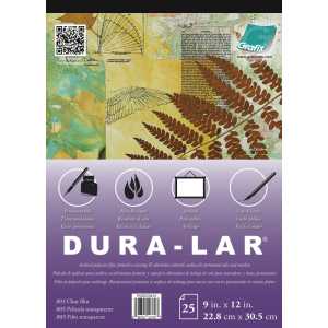 Clear Dura-Lar Pad, 9" x 12", 25 Sheets