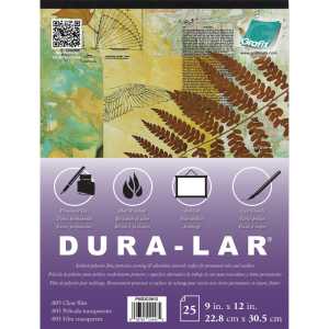 Clear Dura-Lar Pad, 9" x 12", 25 Sheets