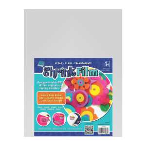 Clear Shrink Film Sheets, 8.5" x 11", 50-Pack