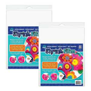 Sanded Shrink Film Sheets, 8.5" x 11", 12 Total