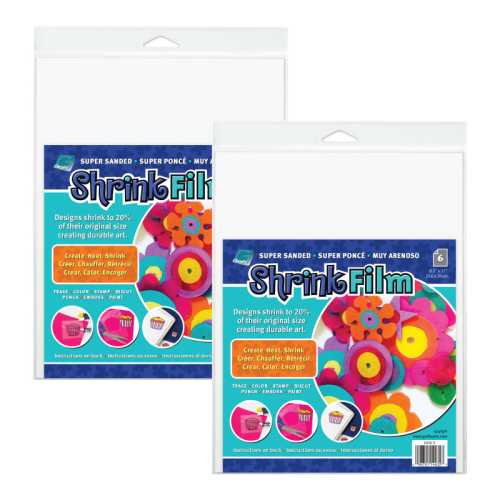 Sanded Shrink Film Sheets, 8.5