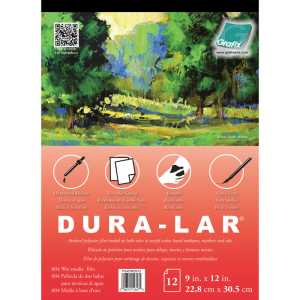 Wet Media Dura-Lar Pad, 9" x 12", 12 Sheets