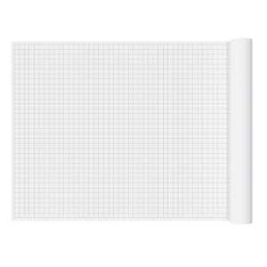 1" Graph Paper Roll, 36" x 120", Black