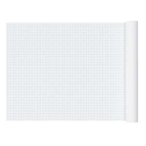 1" Graph Paper Roll, 36" x 120", Blue