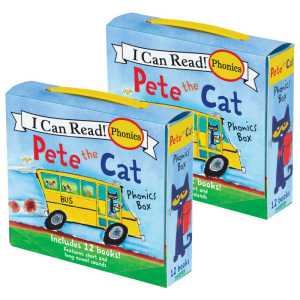 I Can Read!&trade; Pete the Cat Phonics Box, 12 Books Per Set, 2 Sets