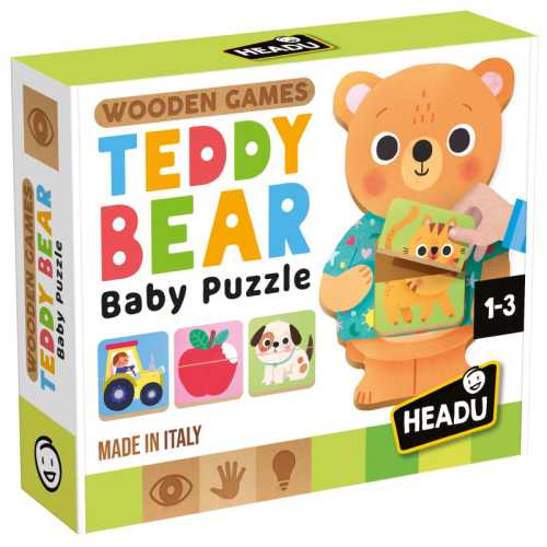 Wooden Game Teddy Bear Baby Puzzle