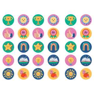 Bookworm Sticker Stamper Refill Pack, 100 Stickers