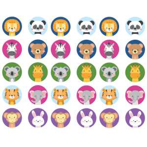 The Zoo Sticker Stamper Refill Pack, 100 Stickers