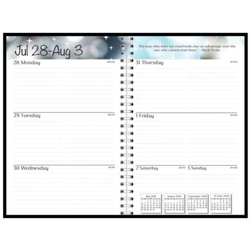 Academic Weekly Assignment Book, Black