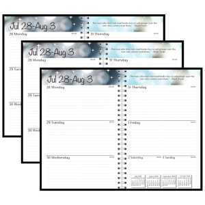 Academic Weekly Assignment Book, Black, Pack of 3