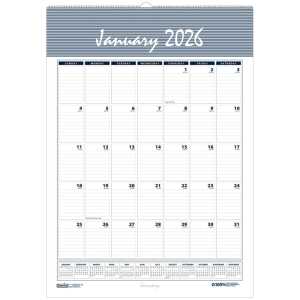 Recycled Monthly Wall Calendar Bar Harbor, 12" x 17"