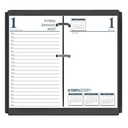 Recycled Desk Calendar Refill, 3.5