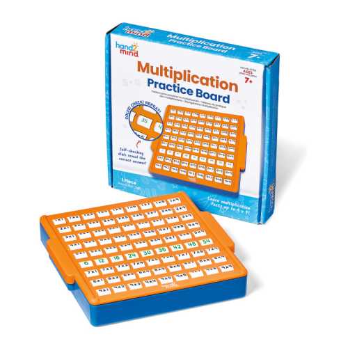 Multiplication Practice Board, 81 Facts
