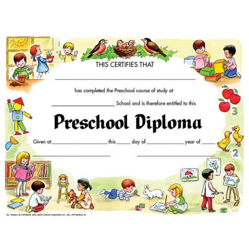 Preschool Diploma, 8.5