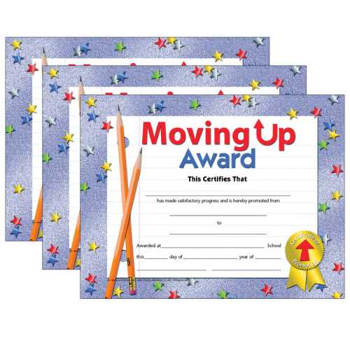 Moving Up Award, 30 Per Pack, 3 Packs