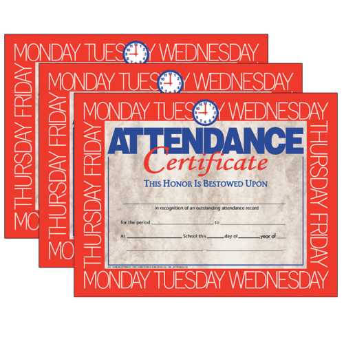 Attendance Certificate, 8.5
