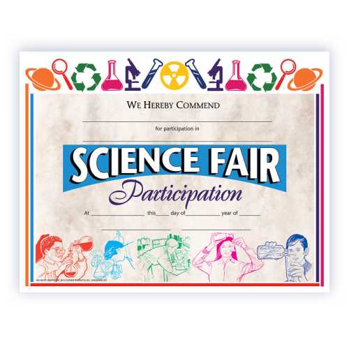 Science Fair Participation Award, 8.5