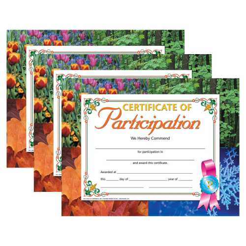 Certificate of Participation, 8.5