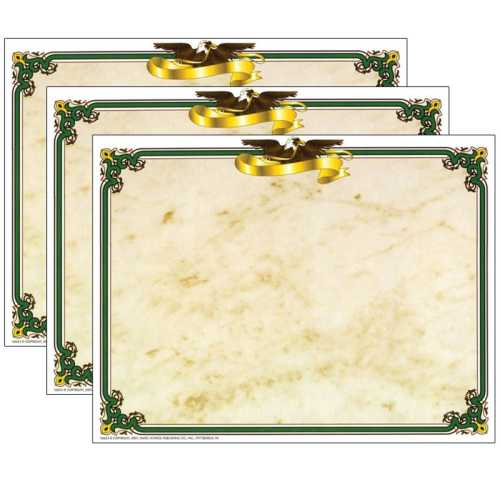 Eagle Border Certificate, 8.5