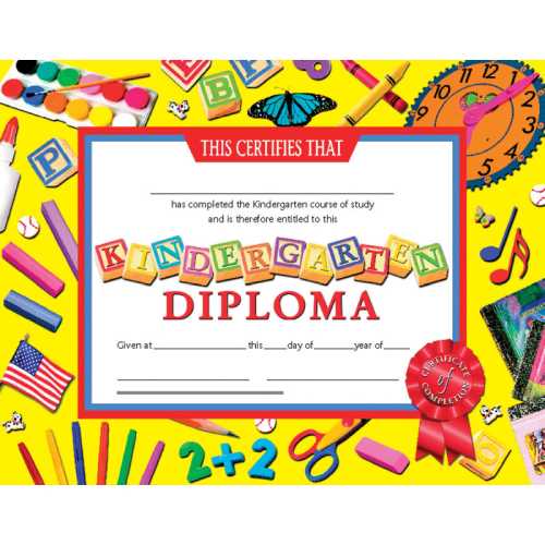 Kindergarten Diploma, 8.5