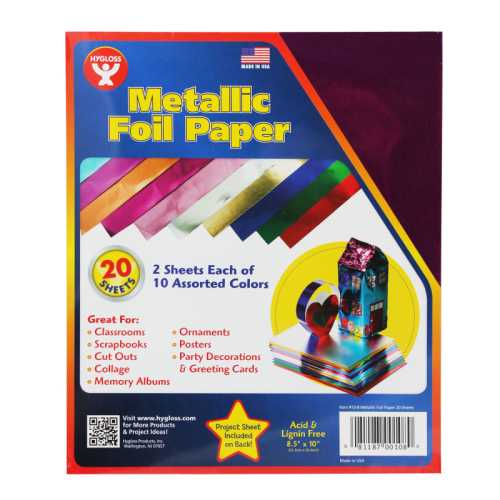 Metallic Foil Paper, 8-1/2