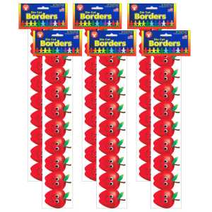Happy Apples Border, 36 Feet Per Pack, 6 Packs