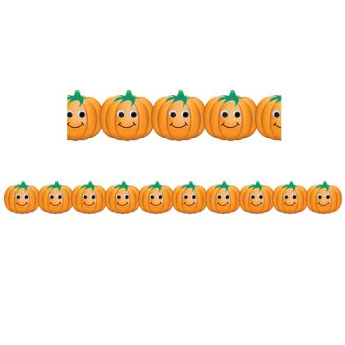 Happy Pumpkins Border, 12 Strips/36 Feet