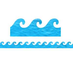 Ocean Waves Border, 12 Strips/36 Feet