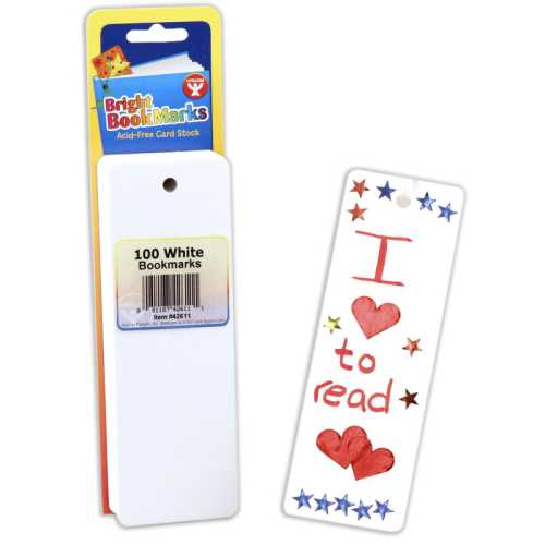 Mighty Bright&trade; Bookmarks, 100 Ultra White