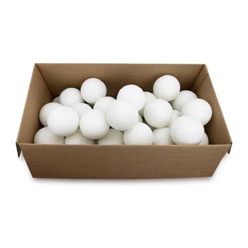 Craft Foam Balls, 4 Inch, White, Pack of 36