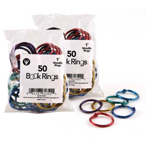 Metallic Book Rings, 1