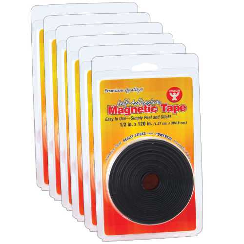 Self-Adhesive Magnetic Tape Roll, 1/2