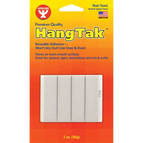 HangTak&trade; Reusable Adhesive, White, 2 oz.