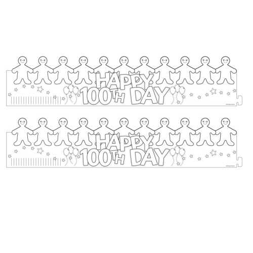 Happy 100th Day Paper Crowns, 24 Per Pack, 2 Packs