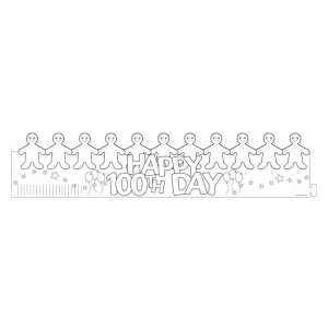 Happy 100th Day Paper Crowns, Pack of 24