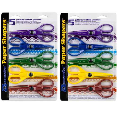 Paper Shapers&reg; Decorative Scissors Set 1, 5 Per Set, 2 Sets