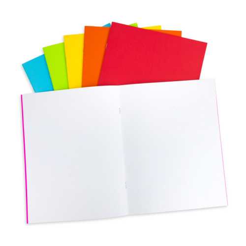 Bright Blank Books, 24 Pages, Assorted Colors, 8.5