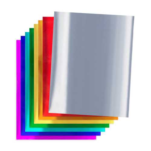 Metallic Foil Craft Paper, 8.5 x 11 Inches, 8 Assorted Colors, 16 Sheets