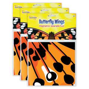 Dress-Up Painted Lady Butterfly Wings, Pack of 3