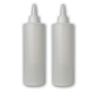 Plastic Squeeze Applicator Bottle, 16 oz, Pack of 2