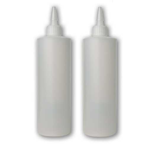 Plastic Squeeze Applicator Bottle, 16 oz, Pack of 2