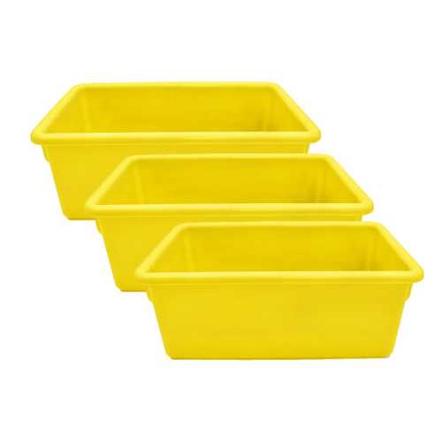 Cubbie Tray, Yellow, Pack of 3
