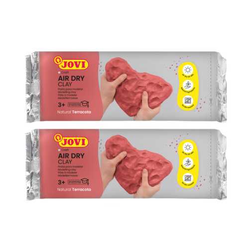 Air Dry Clay, Terracotta, 2.2lb Bar, Pack of 2