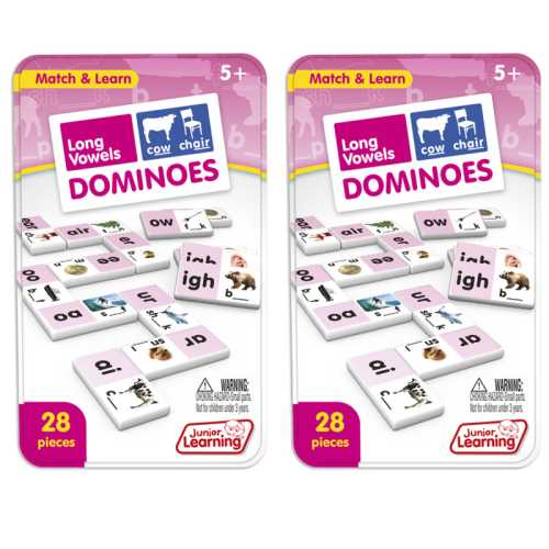 Long Vowels Dominoes, 2 Sets