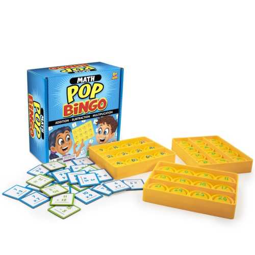 Math Pop Bingo Game, 32 Pieces