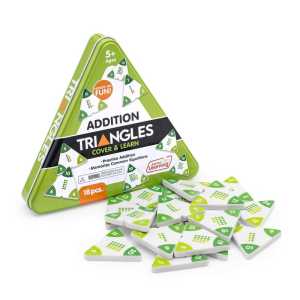Addition Triangles Math Practice Set, 18 Pieces