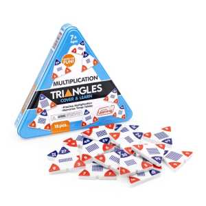 Multiplication Triangles Math Practice Set, 18 Pieces