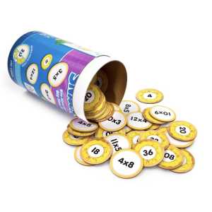 Multiplication Snacks Math Cards, 90 Pieces
