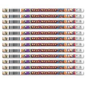 Star Student Pencils, 12 Per Pack, 12 Packs