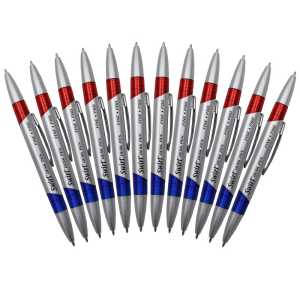 Swirl Ink Pens, Red/Blue Combo, Pack of 12